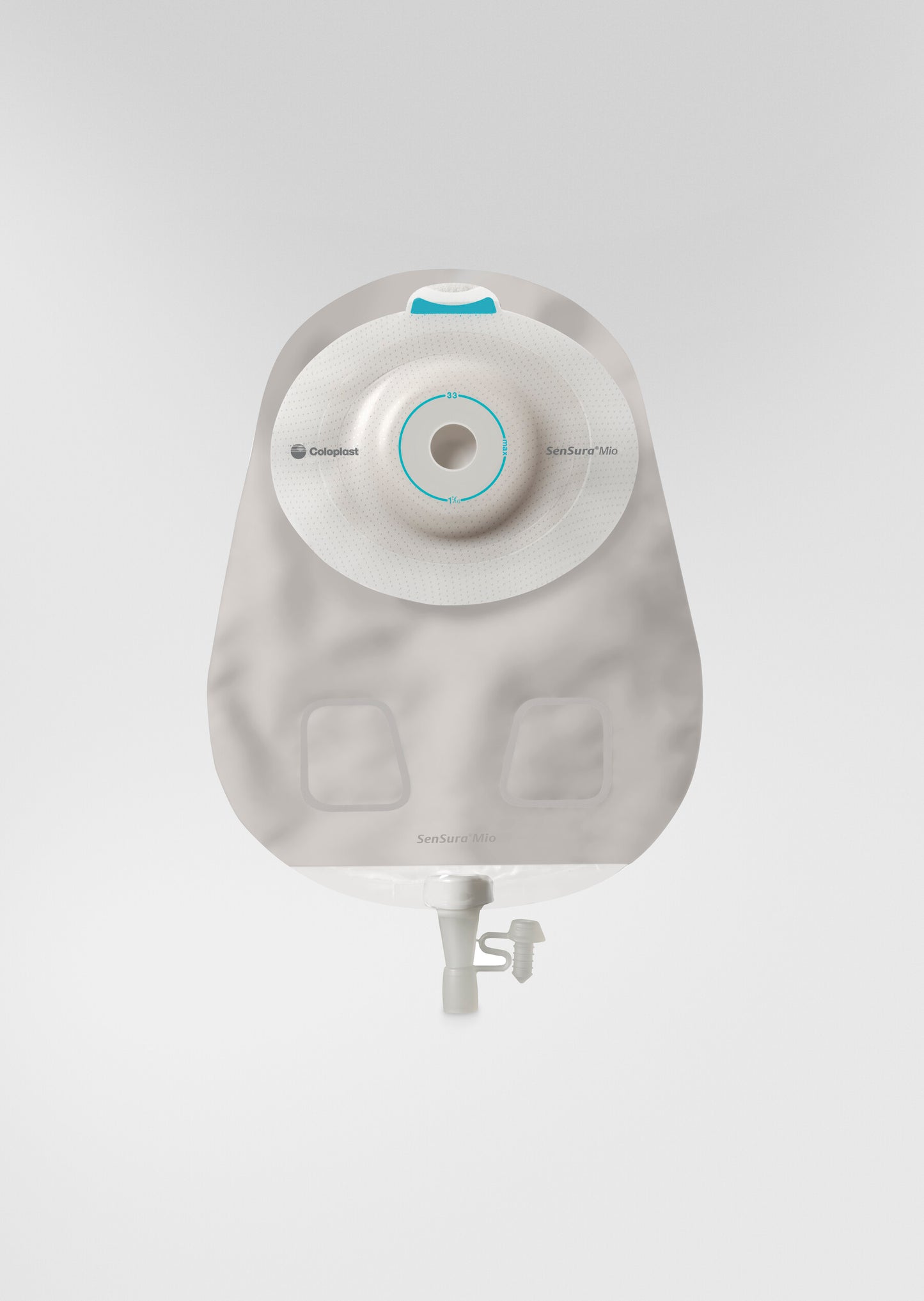 SenSura® Mio, Système 1 pièce, Sac d'urostomie, Maxi (26cm), Précoupé (30mm), Non convexe, Opaque