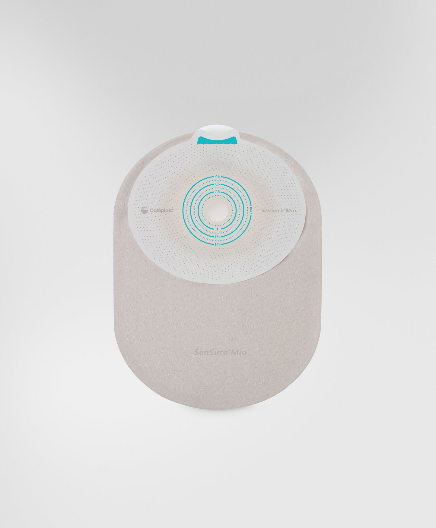 SenSura® Mio, Système 1 pièce, Sac fermé, Maxi (22cm), À découper (15-45mm), Non convexe, Opaque avec fenêtre d'inspection