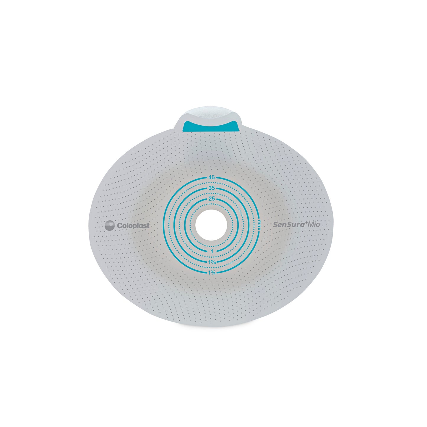 SenSura® Mio Click, Système 2 pièces, Champ protecteur avec œillets pour ceinture, À découper (15-30mm), Convexité profonde, (50mm) Rouge
