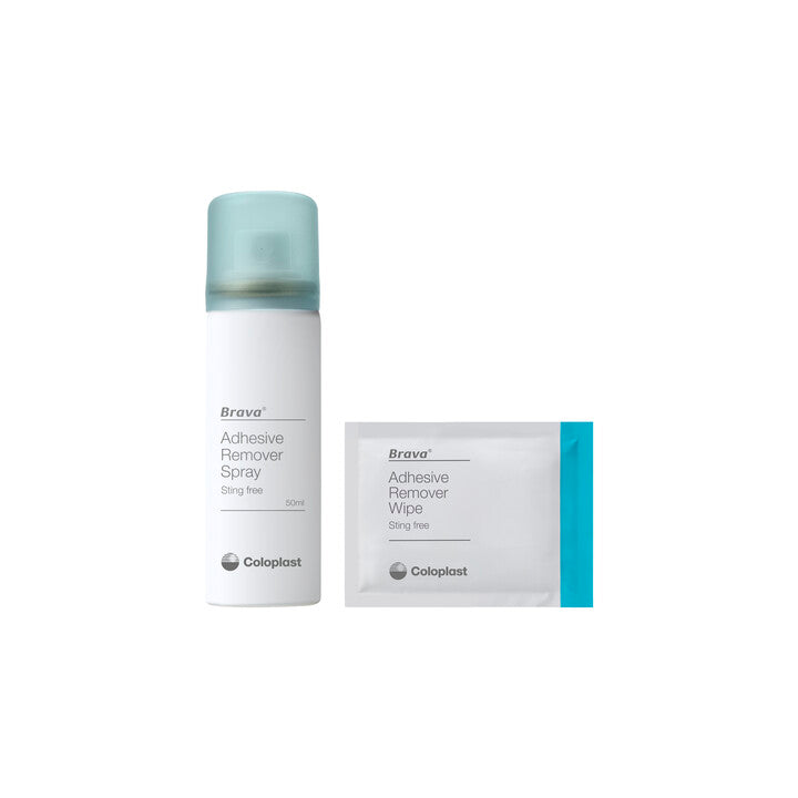 Brava®, Dissolvant pour adhésif d'appareillage de stomie, Sans alcool, Lingette individuelle