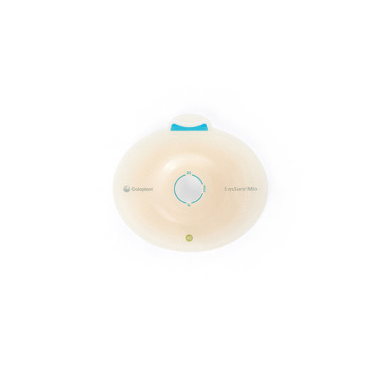 SenSura® Mio Click, Système 2 pièces, Champ protecteur avec œillets pour ceinture, Précoupé (18mm), Convexité profonde, (40mm) Vert Coloplast #16942