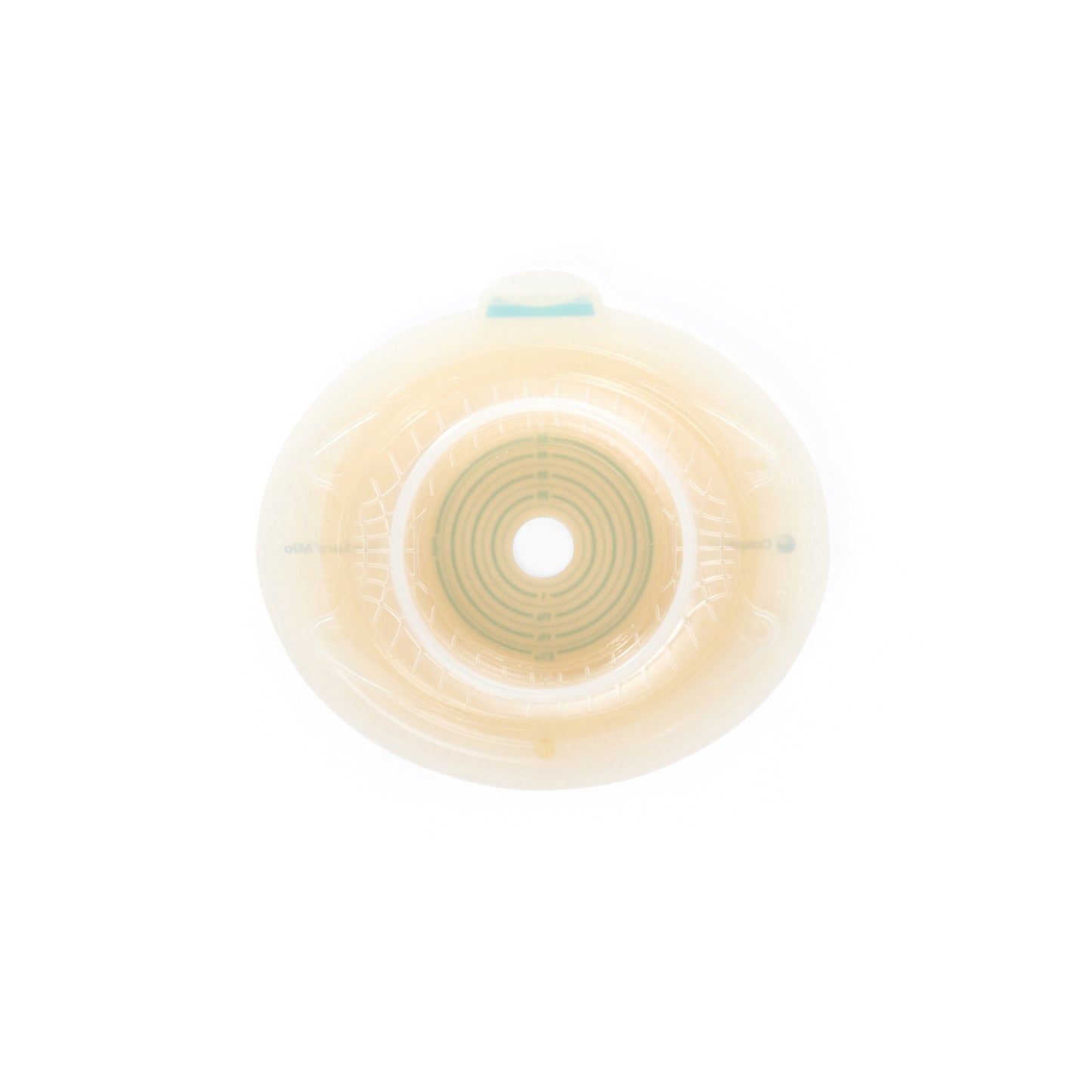 SenSura® Mio Click, Système 2 pièces, Champ protecteur avec œillets pour ceinture, Précoupé (38mm), Convexité profonde, (70mm) Jaune Coloplast #16973