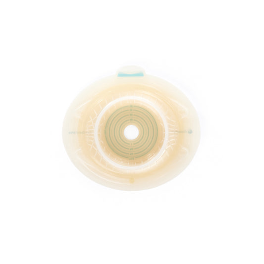 SenSura® Mio Click, Système 2 pièces, Champ protecteur avec œillets pour ceinture, Précoupé (41mm), Convexité profonde, (70mm) Jaune Coloplast #16974
