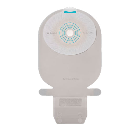 SenSura® Mio, Système 1 pièce, Sac vidable avec Easiclose™ WIDE-Outlet, Midi (26cm), À découper (10-50mm), Concave, Opaque avec fenêtre d'inspection Coloplast #18310