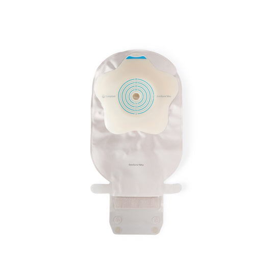 SenSura® Mio, Système 1 pièce, Sac vidable avec Easiclose™ WIDE-Outlet, Maxi (28cm), Précoupé (35-50mm), Concave, Opaque avec fenêtre d'inspection Coloplast #18315