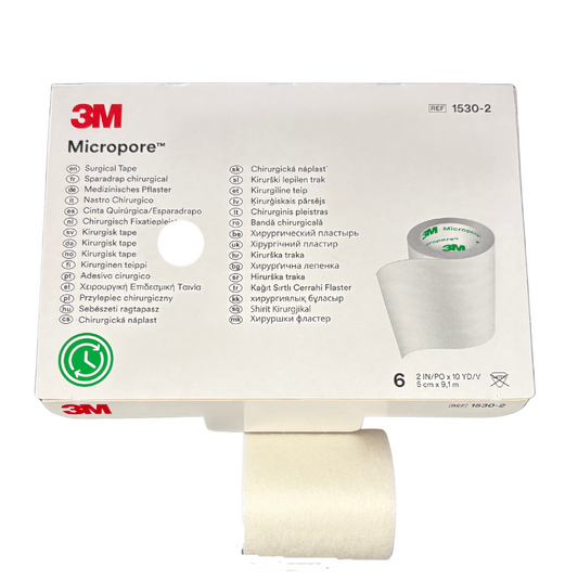 Ruban micropore 2 po blanc 3M