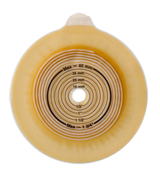 Assura® Click, Système 2 pièces, Champ protecteur avec œillets pour ceinture, Port standard, Précoupé (20mm), Non convexe, (40mm) Vert