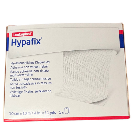 Hypafix 10cm X 10m bande adhésive non-tissée multi-extensible.