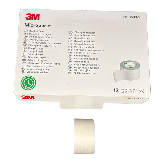 ruban micropore  1 pouce blanc 3M