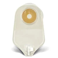 Sac pour urostomie Active Life® avec valve Accuseal® et barrière cutanée Durahesive®, prédécoupée, standard 24.8 cm (9 3/4 po), transparent, panneau confort 1 côté, 19 mm (34/ po)