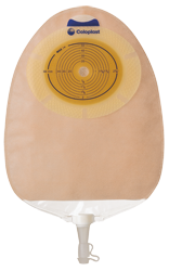 SenSura®, Système 1 pièce, Sac d'urostomie, Maxi (26cm), À découper (10-76mm), Non convexe,Transparent