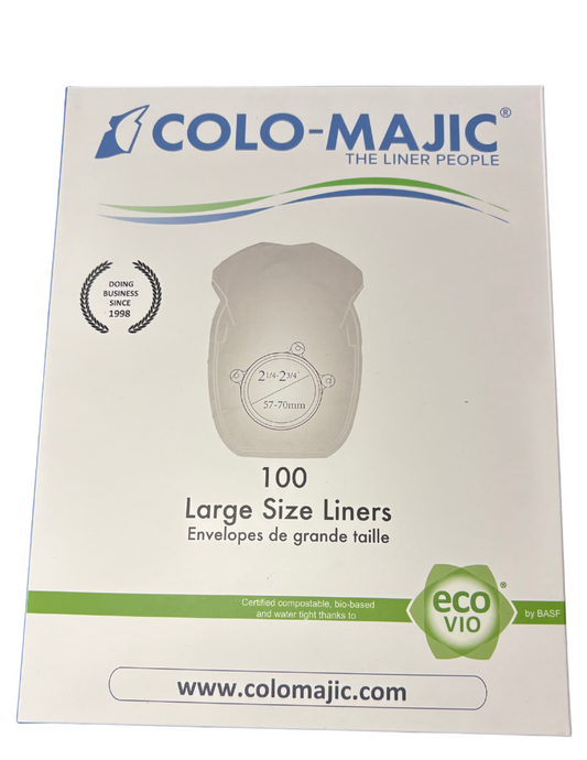Colo-Majic liner Large sacs jetables pour poches de stomie.