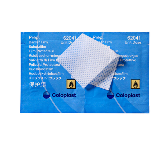 Coloplast Prep™ Champ protecteur liquide avec alcool, Lingette à usage unique (54 lingettes)