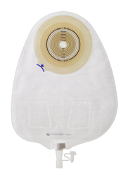 Assura®, Système 1 pièce, Sac d'urostomie, Port extra-prolongé, Maxi (25cm), À découper (10-55mm), Non convexe, Opaque