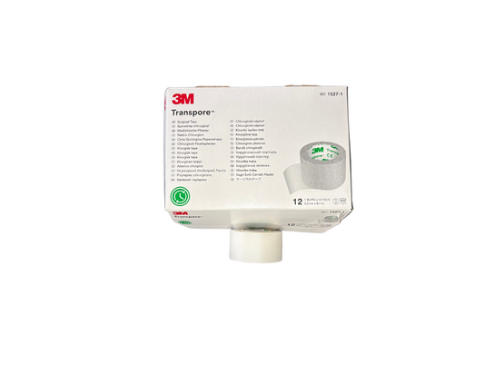 Transpore 3M ruban chirurgical plastique 1 po X 10 vg