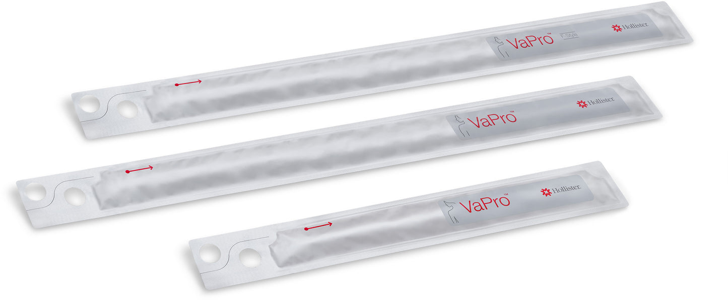 CATHÉTHERS INTERMITTENTS HYDROPHILES VAPRO STANDARD DROIT 12FR 40CM HOLLISTER #72124