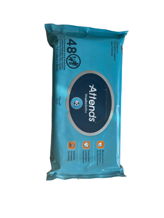 Attends- Lot d 48 lingettes humides pour adultes-#WCU-48